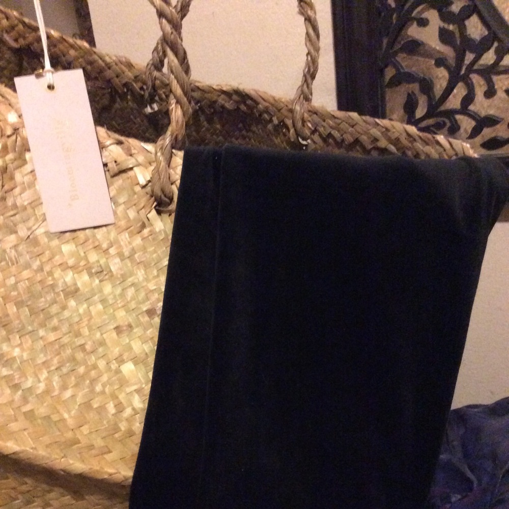 NWOT Black Velvet Leggings L Warm🍁